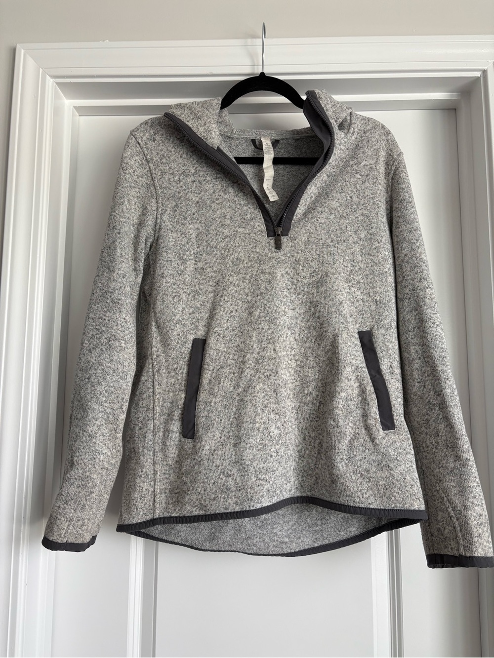 Women's LuluLemon Grey Quarter-Zip Pullover Sweater